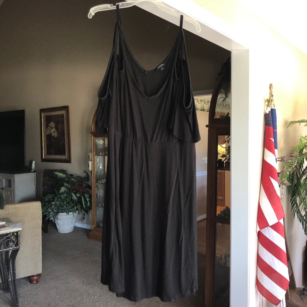 Black Cold Shoulder Dress